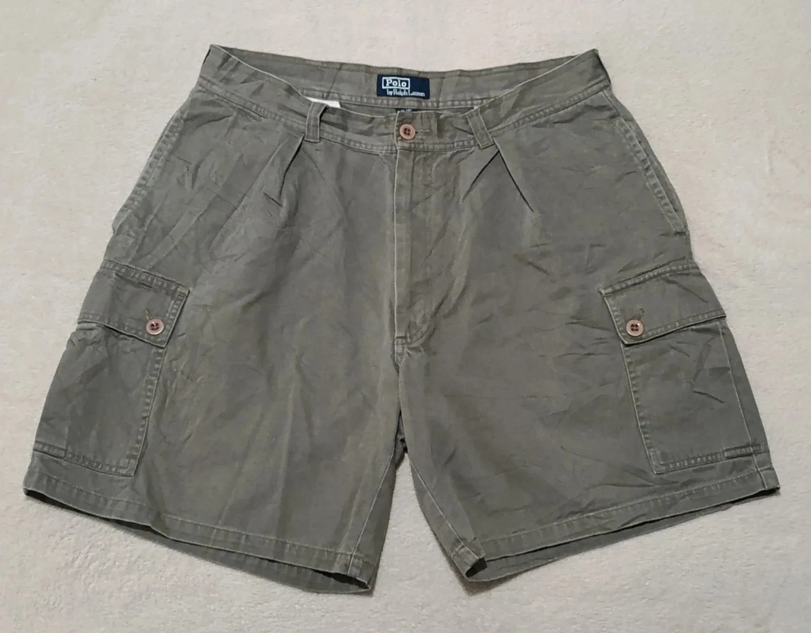 Lichtbruine cargoshort Polo Ralph Lauren Tarpoon Short Maat 36 – photo 3